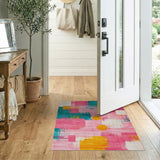 Vibrant Abstract Block Area Rug