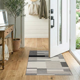 Geometric Modern Geometric Black White Modern Area Rug