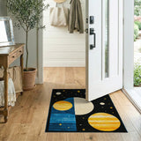Cosmic Geometric Space Area Rug