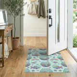 Rainbow Fishbowl Kids Cartoon Washable Area Rug