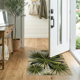 Green Green Geometric Starburst Area Rug