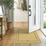 Golden Honeycomb Geometric Area Rug
