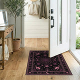 Pink Celestial Floral Area Rug