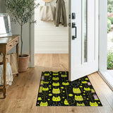 Playful Cartoon Cats Stars Area Rug