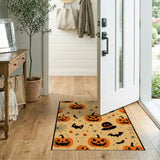 Halloween Jack-O'-Lantern Pumpkin Bat Area Rug