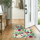 Vibrant Vegetable Garden Washable Area Rug