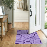 Abstract Area Swirl Purple Swirl Abstract Area Rug