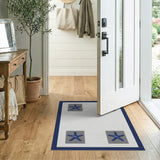 Navy Blue Starfish Coastal Area Rug