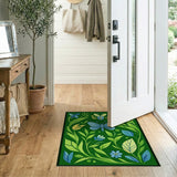 Emerald Green Butterfly Garden Area Rug