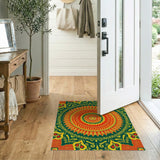 Multi-color and Patterns Vibrant Mandala Multi-Color Area Rug