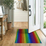 Multi-color and Patterns Rainbow Geometric Area Rug