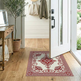 Ornate Red Persian Medallion No. 5 Area Rug