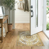 Opulent Gold Mandala Persian Area Rug