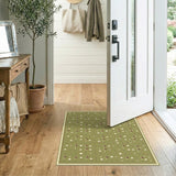 Green Golf Pattern Area Rug