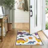 Colorful Dinosaur Kids Cartoon Area Rug
