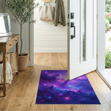 Purple Cosmic Purple Nebula Area Rug