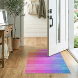 Vibrant Multi-Color Geometric Plaid Area Rug