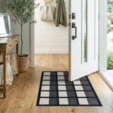 Geometric Modern Black and White Modern Black White Grid Area Rug
