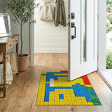 Vibrant Alphabet Grid Area Rug