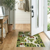 Whimsical Woodland Animals Play Rug