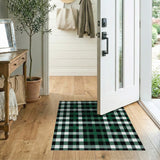 Green Green Black Buffalo Plaid Area Rug