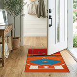 Vibrant Baseball Stadium Area Rug