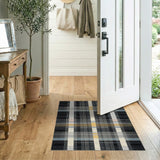 Bold Multi-Color Plaid Geometric Area Rug