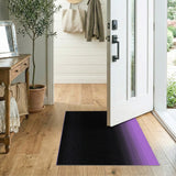 Modern Black-to-Purple Halftone Gradient Area Rug