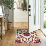 Ornate Autumn Acorn and Leaf Area Rug