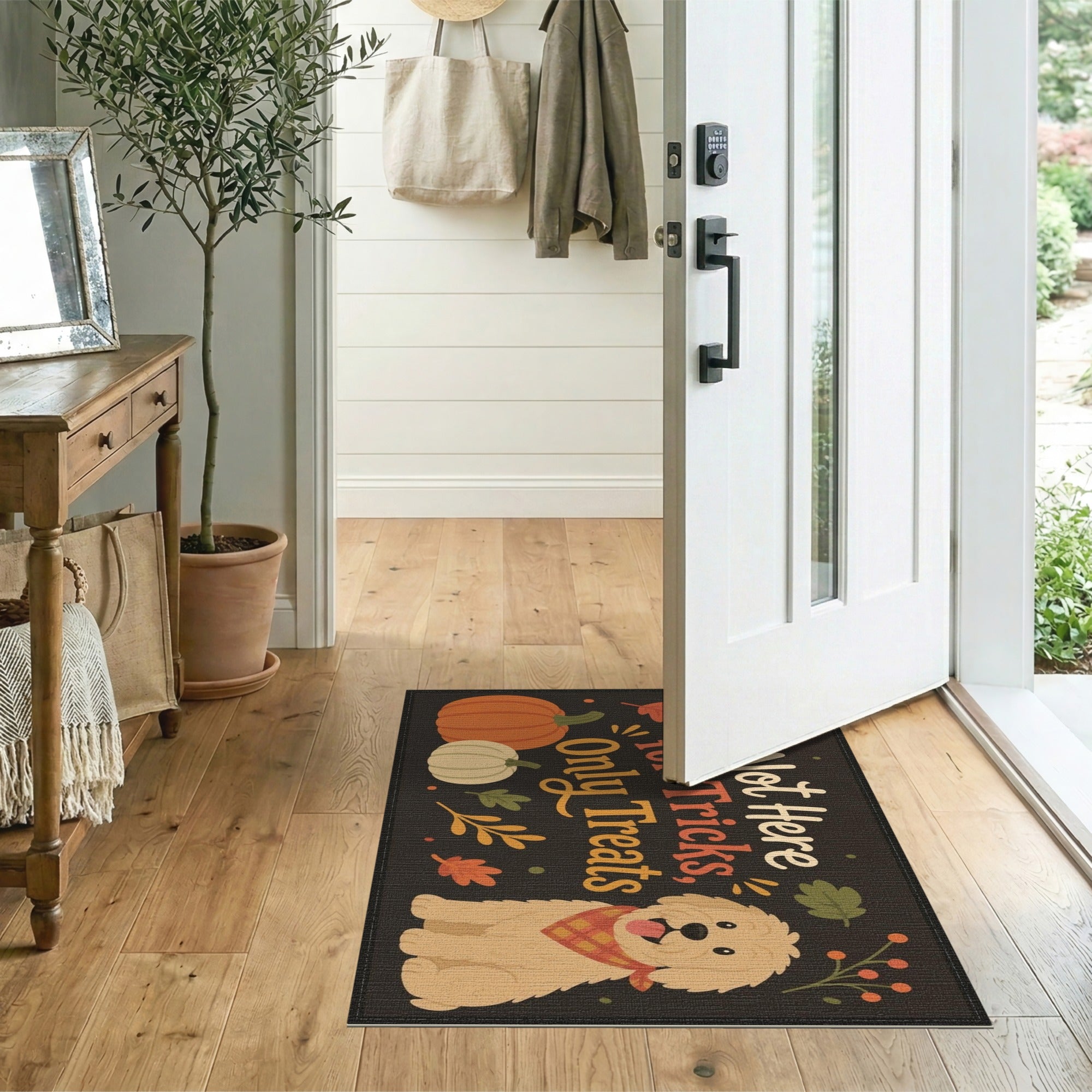Not Here for Tricks Only Treats Dog Area Rug