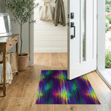 Vibrant Neon Abstract Area Rug