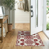 Traditional Persian Red Persian Floral Area Rug