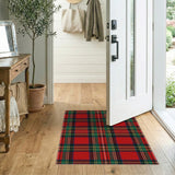 Red Plaid Heritage Area Rug