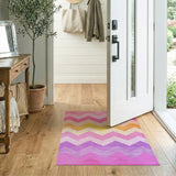 Vibrant Chevron Multi-Color Area Rug