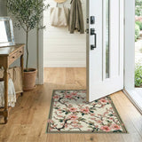 Pink Vintage Pink Cherry Blossom Floral Rug