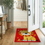 Adorable Cartoon Lion Kids Area Rug