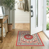 Pink Mandala Floral Persian Area Rug