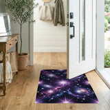 Purple Cosmic Galaxy Nebula Area Rug