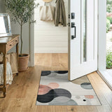 Modern Overlapping Circles Area Rug