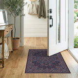Medallion Purple Floral Medallion Area Rug