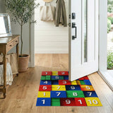 Vibrant Stacked Number Blocks Kids Area Rug
