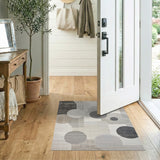 Geometric Modern Modern Geometric Abstract Grey Area Rug