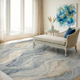 Blue Wave Coastal No. 2 Area Rug