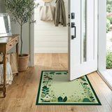 Whimsical Mushroom Meadow Border Rug