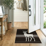 White Deer Southwestern Area Rug