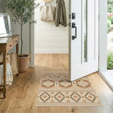 Heritage Tribal Brown Tan Area Rug