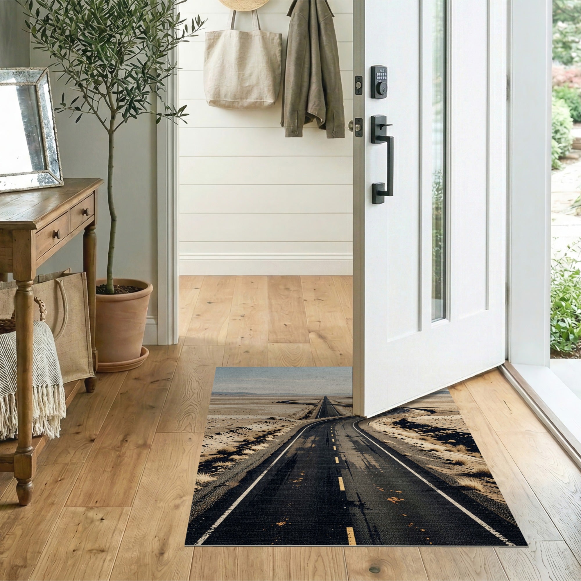 Sinuous Desert Highway Area Rug