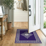 Royal Purple Persian Medallion Area Rug