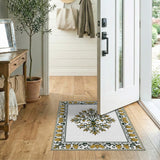 Ornate Gold Palmette Persian Area Rug