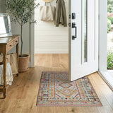 Multi-color and Patterns Vibrant Multi-Color Geometric Southwestern Area Rug